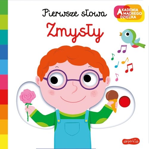 okładka Zmysły Akademia mądrego dziecka Pierwsze słowa książka | Nathalie Choux