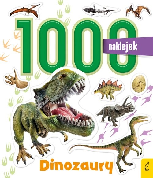 okładka 1000 naklejek Dinozaury książka