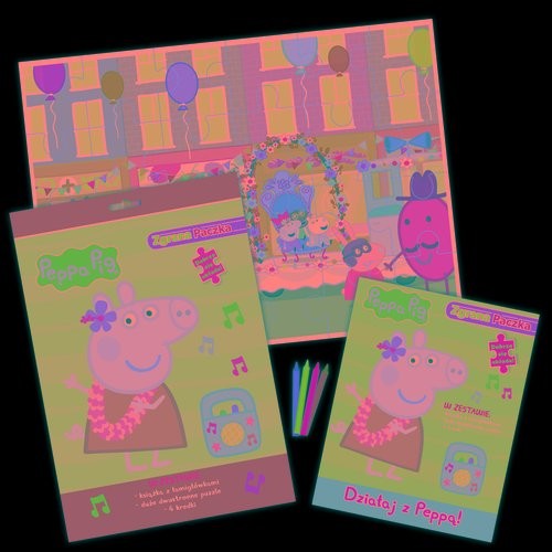 okładka Peppa Pig Zgrana paczka Działaj z Peppą! książka