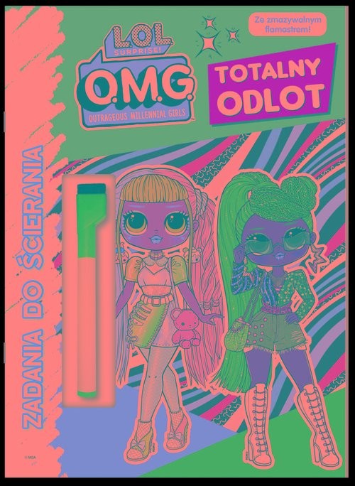 okładka L.O.L. Surprise Zadania do ścierania Totalny odlot książka