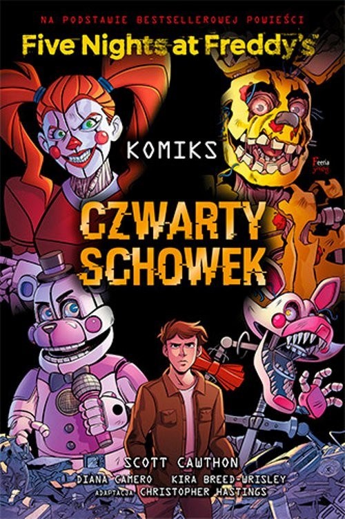 okładka Five Nights At Freddy's Czwarty schowek Komiks książka | Scott Cawthon