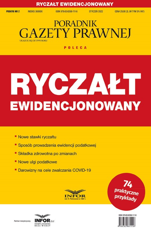 okładka Ryczałt ewidencjonowany ebook | pdf | Opracowania Zbiorowe