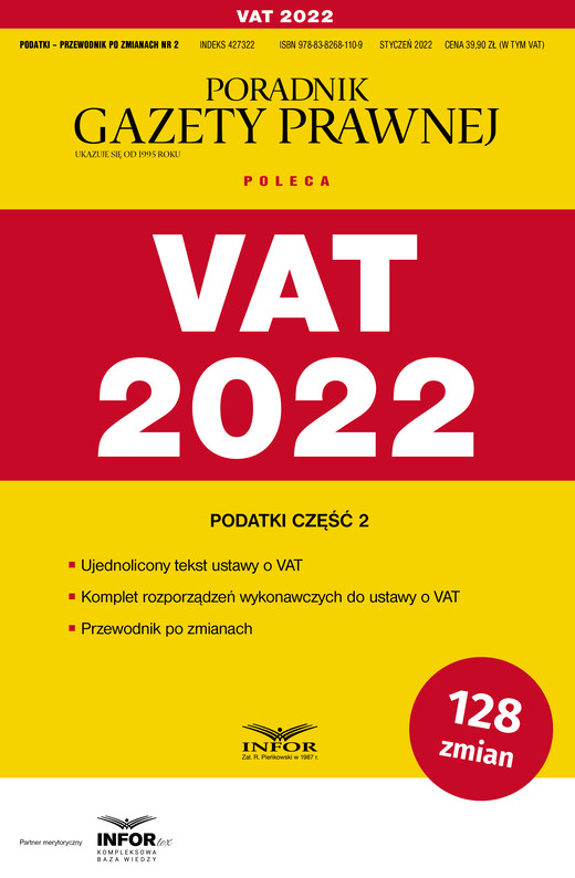 okładka VAT 2022 ebook | pdf | Praca Zbiorowa