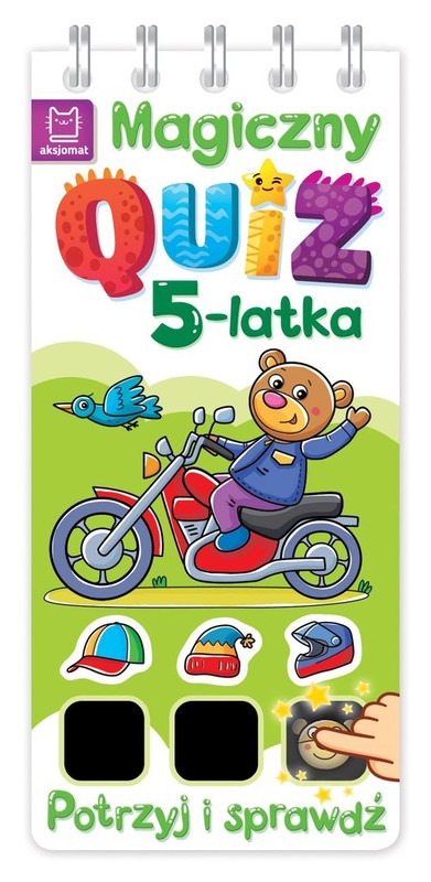 okładka Magiczny quiz 5-latka Potrzyj i sprawdź! książka | Agnieszka Bator