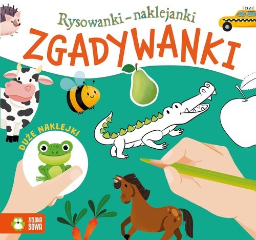 okładka Rysowanki-naklejanki Zgadywanki książka