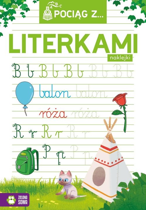 okładka Pociąg z literkami książka