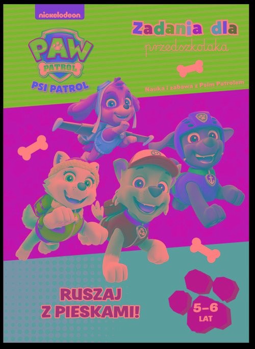 okładka Psi Patrol Zadania dla przedszkolaka Ruszaj z pieskami książka