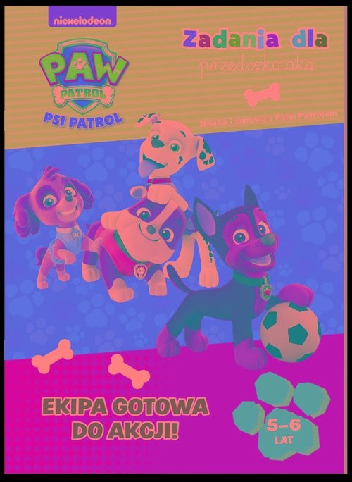 okładka Psi Patrol Zadania dla przedszkolaka Ekipa gotowa do akcji książka