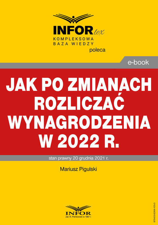 okładka Jak po zmianach rozliczać wynagrodzenia w 2022 r ebook | pdf | Mariusz Pigulski