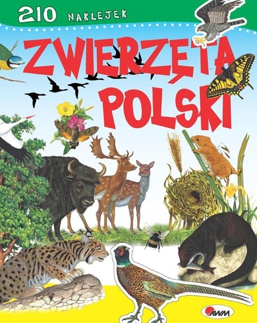 okładka Zwierzęta Polski 210 naklejek książka | Dzwonkowski Robert
