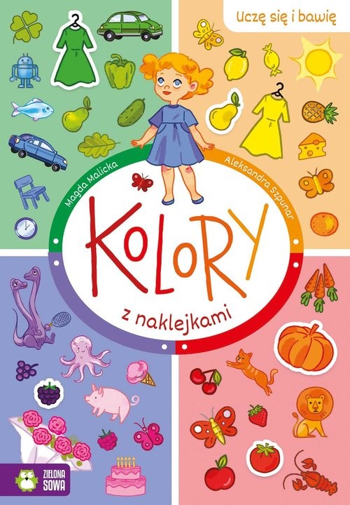 okładka Uczę się i bawię Kolory z naklejkami książka | Malicka Magda