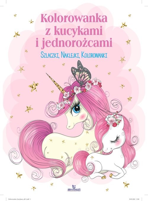 okładka Kolorowanka z kucykami i jednorożcami książka
