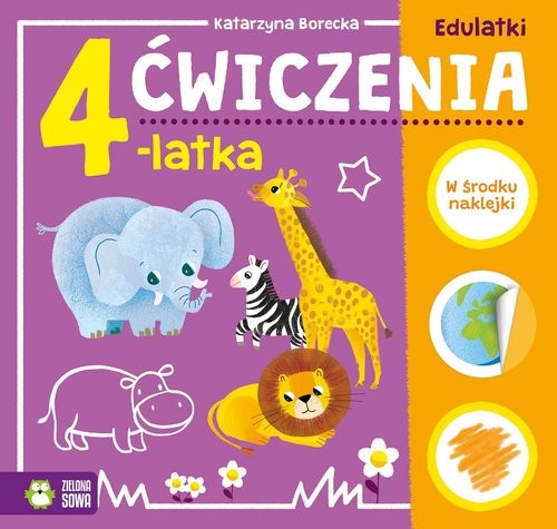 okładka Edulatki Ćwiczenia 4-latka książka