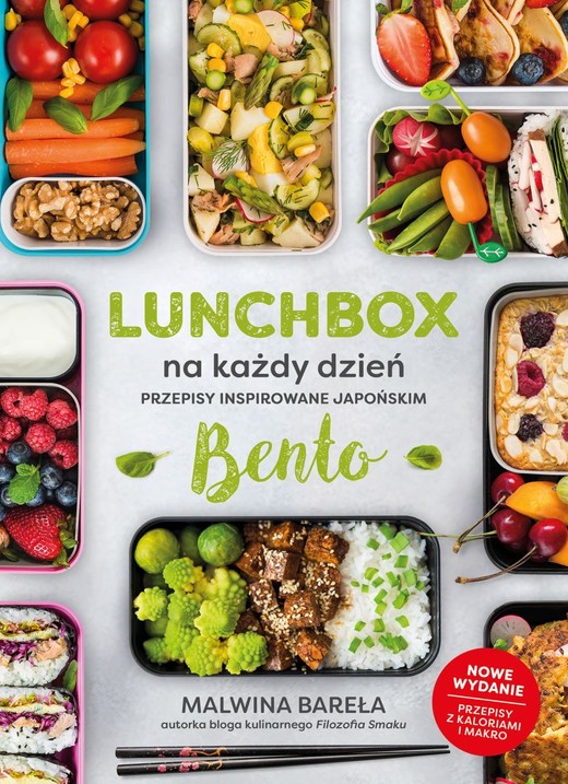 okładka Lunchbox na każdy dzień. Przepisy inspirowane japońskim bento. Wyd.2022
 książka | Malwina Bareła