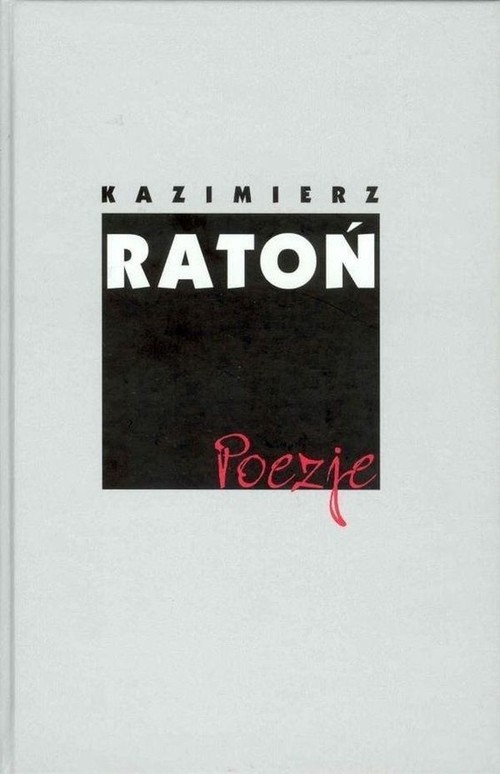 okładka Ratoń Poezje książka | Krzysztof Ratoń