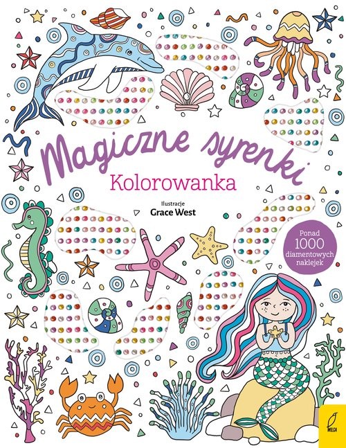 okładka Wypukłe naklejki Magiczne syrenki książka