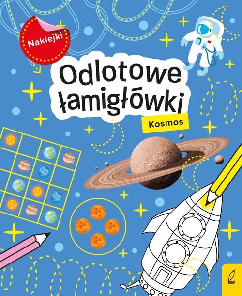 okładka Odlotowe łamigłówki z naklejkami Kosmos książka