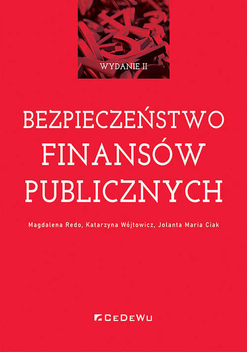 okładka Bezpieczeństwo finansów publicznych książka | Redo Magdalena, Wójtowicz Katarzyna, Ciak JolantaMaria