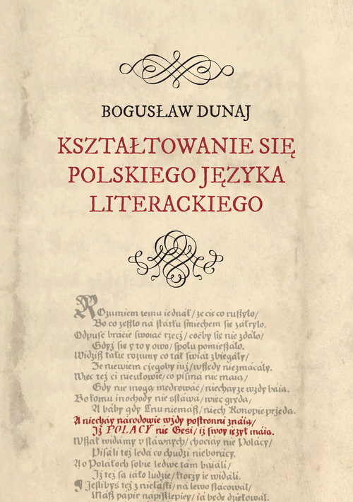okładka Kształtowanie się polskiego języka literackiego książka | Dunaj Bogusław