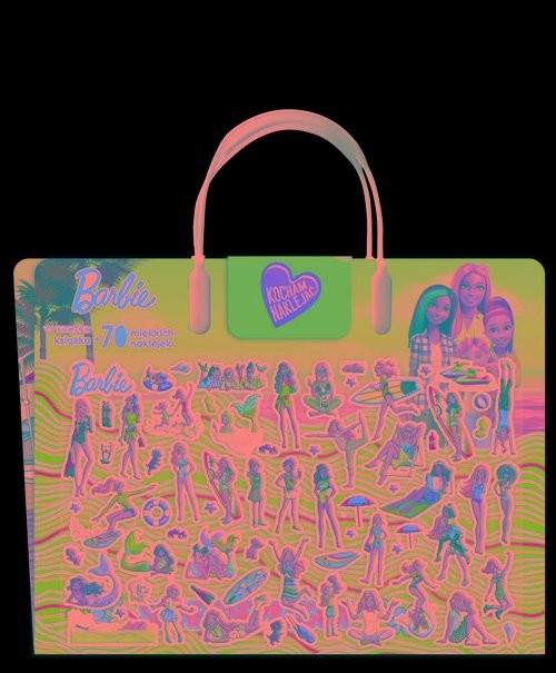 okładka Barbie Kocham naklejać Słoneczne przygody książka