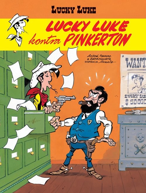 okładka Lucky Luke kontra Pinkerton książka