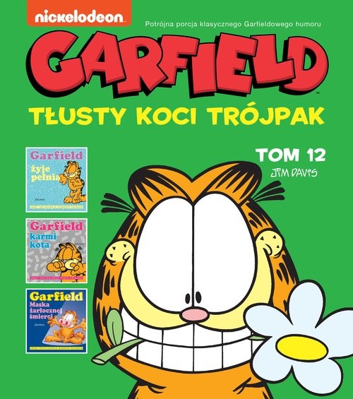 okładka Garfield. Tłusty koci trójpak. Tom 12 książka