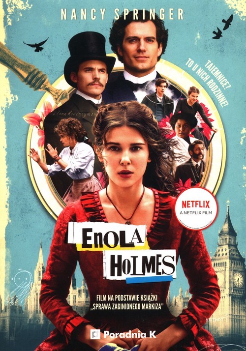okładka Enola Holmes Sprawa zaginionego Markiza książka | Nancy Spriger