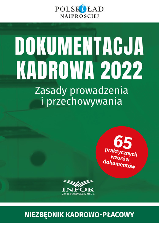 okładka Dokumentacja Kadrowa 2022. Zasady prowadzenia i przechowywania ebook | pdf | Praca Zbiorowa