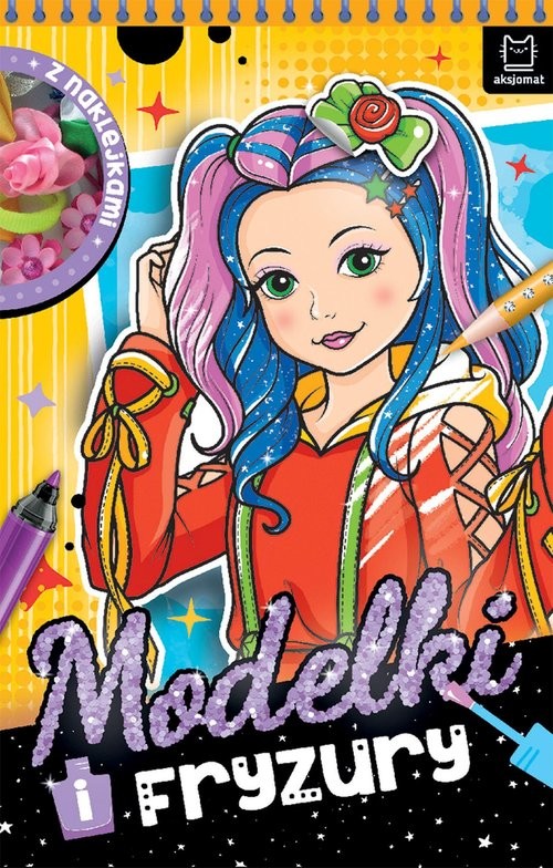 okładka Modelki i fryzury. Z naklejkami książka | Anna Podgórska