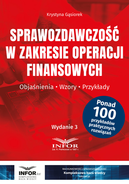 okładka Sprawozdawczość w zakresie operacji finansowych ebook | pdf | Krystyna Gąsiorek