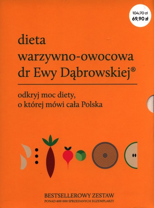okładka Dieta warzywno-owocowa dr Ewy Dąbrowskiej Pakiet książka | Beata Anna Dąbrowska, Paulina Borkowska