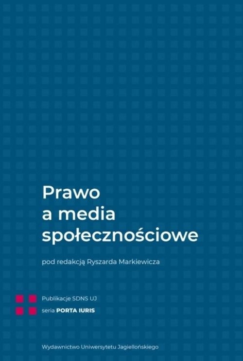 okładka Prawo a media społecznościowe książka