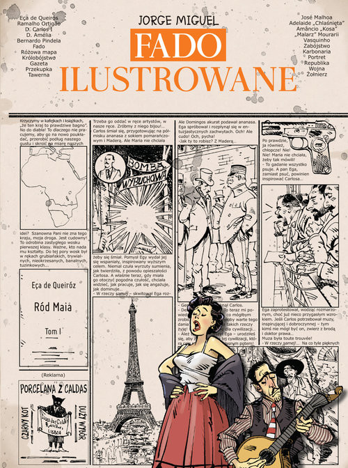 okładka Fado ilustrowane książka | Jorge Miguel