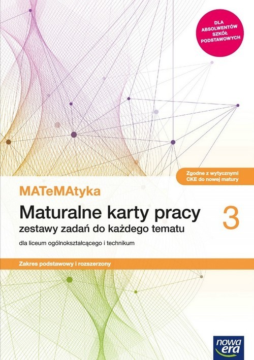 okładka MATeMAtyka 3 Maturalne karty pracy Zakres podstawowy i rozszerzony Szkoła ponadpodstawowa książka | Dorota Ponczek, Karolina Wej
