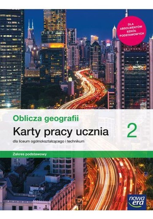 okładka Oblicza geografii 2 Karty pracy Zakres podstawowy Liceum Technikum Szkoła ponadpodstawowa książka | Maciążek Katarzyna