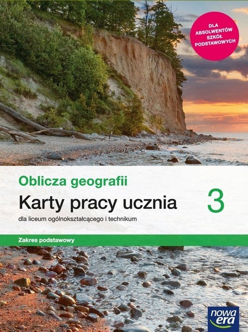 okładka Oblicza geografii 3Karty pracy ucznia Zakres podstawowy Szkoła  ponadpodstawowa książka | Maciążek Katarzyna