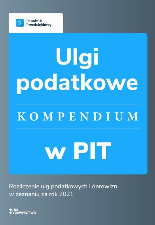 okładka Ulgi podatkowe w PIT – kompendium ebook | pdf | Kinga Jańczak
