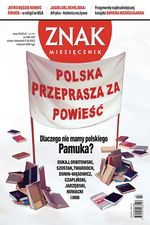 okładka Miesięcznik ZNAK lipiec-sierpień 2012 ebook | epub, mobi | Opracowania Zbiorowe
