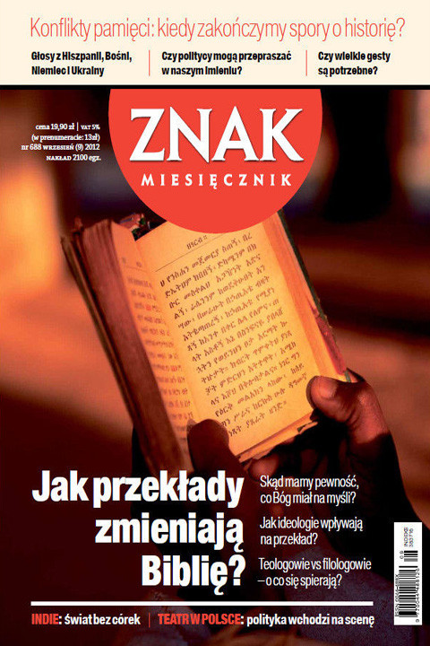 okładka Miesięcznik ZNAK nr 688 (9/2012) ebook | epub, mobi | Opracowania Zbiorowe