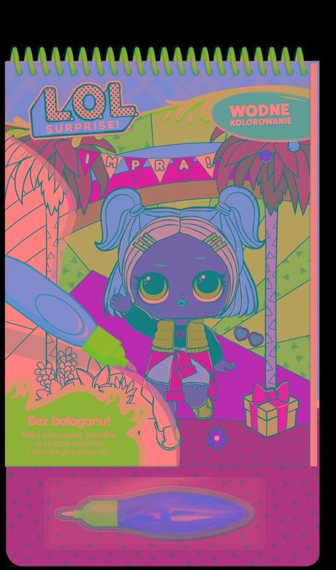 okładka L.O.L. Surprise Wodne kolorowanie Impra książka