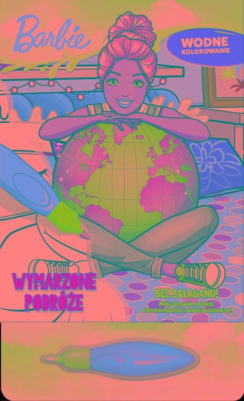 okładka Barbie Wodne kolorowanie Wymarzone podróże książka