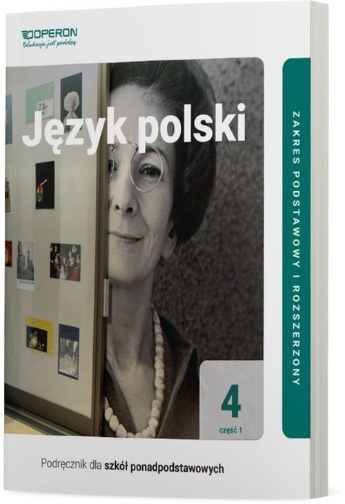 okładka Język polski 4 Część 1 Podręcznik Zakres podstawowy i rozszerzony Szkoła ponadpodstawowa książka | Urszula Jagiełło, Renata Janicka-Szyszko, Magdalena Steblecka-Jankowska