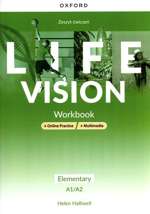 okładka Life Vision Elementary Zeszyt ćwiczeń + Online Practice + multimedia Szkoła ponadpodstawowa książka | Halliwell Helen