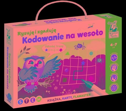 okładka Kodowanie na wesoło Rysuję i zgaduję książka | Katarzyna Michalec