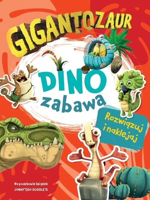 okładka Gigantozaur Dino zabawa książka