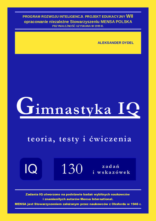 okładka Gimnastyka IQ ebook | pdf | Aleksander Dydel