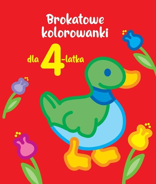 okładka Brokatowe kolorowanki dla 4-latka książka