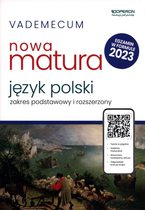 okładka Vademecum Nowa matura 2023 Język polski Zakres podstawowy i rozszerzony książka | Urszula Jagiełło, Magdalena Steblecka-Jankowska, Renata Janicka-Szyszko