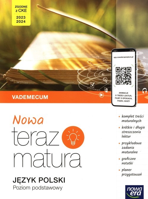 okładka Nowa  teraz matura Język polski Vademecum Zakres podstawowy książka | Hanna Moszczeńska, Zofia Kołos, Gutowska Małgorzata