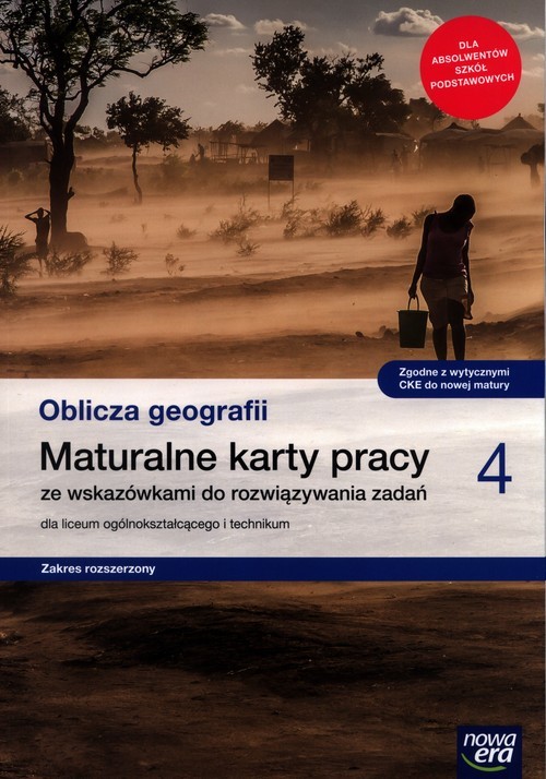 okładka Oblicza geografii 4 Maturalne karty pracy Zakres rozszerzony Szkoła ponadpodstawowa książka | Violetta Feliniak, Maciążek Katarzyna, Bogusława Marczewska